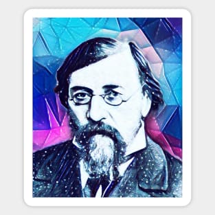 Nikolay Chernyshevsky snowy Portrait | Nikolay Chernyshevsky Artwork 13 Magnet